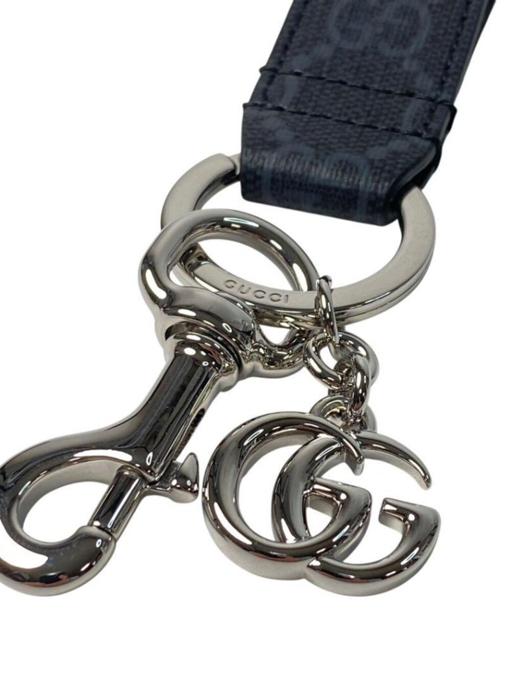 Gucci GG Supreme Marmont Key Ring Charm - Picture 7 of 9
